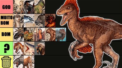 Tier List Completa I Os Melhores Dinossauros Criaturas Do Ark Survival