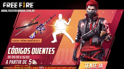 Free Fire Recebe Evento C Digos Quentes Giros A Partir De