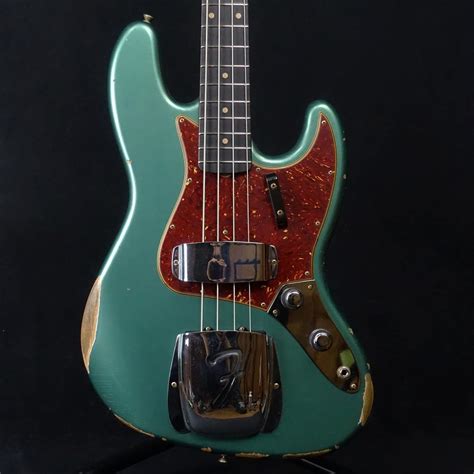 Fender Custom Shop 1962 Jazz Bass Relic Aged Sherwood Green Metalic平野