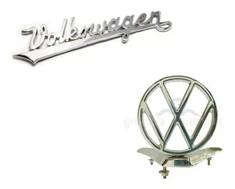 Emblema Volkswagen Manuscrito E Mira Vw Capô Fusca Parcelamento sem juros