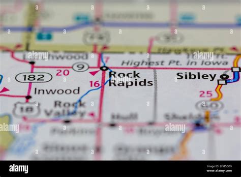 Rock rapids iowa map hi-res stock photography and images - Alamy