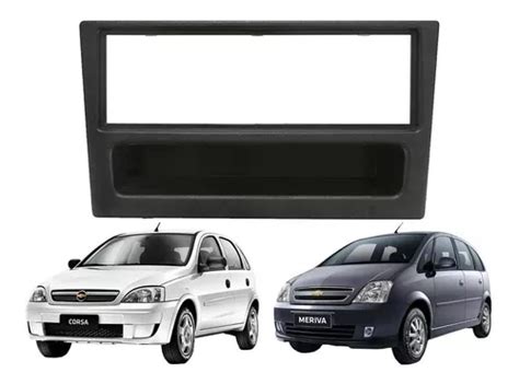 Marco Adaptador Con Gaveta Para Stereo Simple Din De Chevrolet Meriva