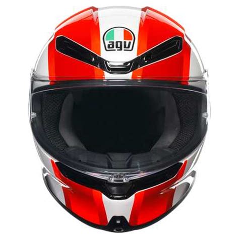 AGV K6 S E2206 MPLK SIC58 Zwart Wit Rood Bestel Voor Laagste Prijs