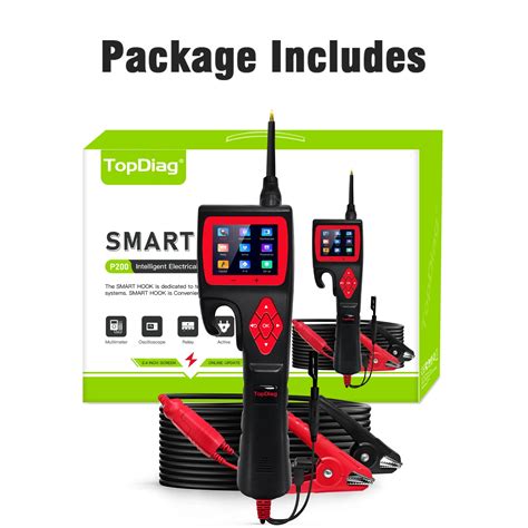 9 30v Factory Jdiag P200 Smart Hook Power Probe Circuit Tester From