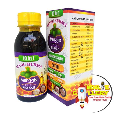 Jual Madu Kurma Manggis Plus Propolis Habatussauda Zaitun 10 In 1