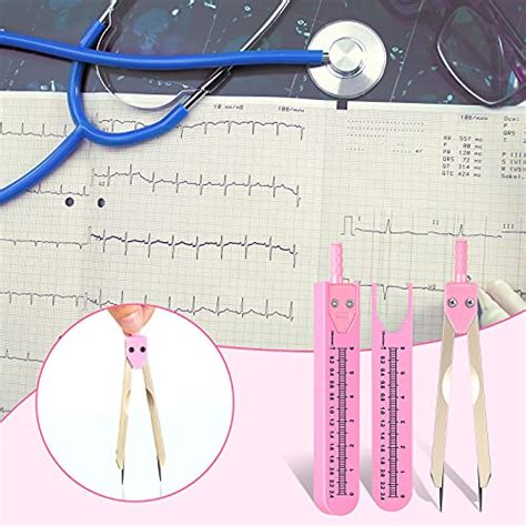 Pieces Ecg Ekg Calipers With Sleeves Ecg Caliper Measuring Tools Ekg