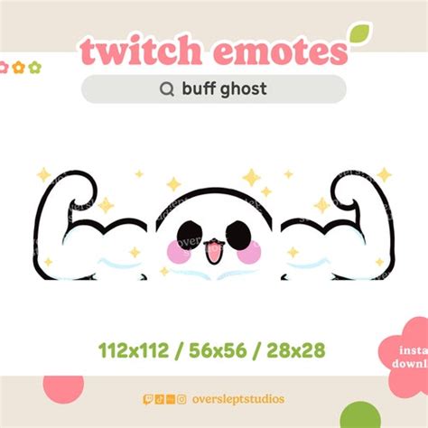 Animated Ghost Pop Emote For Twitch And Discord Pop Cat Etsy