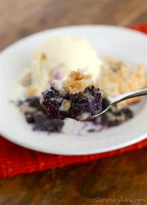 Blueberry Dump Cake Creations By Kara