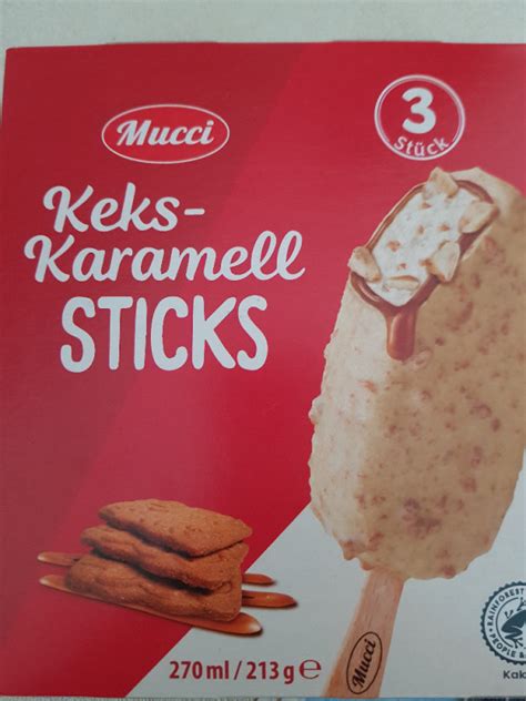 Mucci Keks Karamell Sticks Eis Am Stiel Kalorien Neue Produkte Fddb