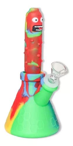 Bong De Silicone Cm Rick And Morty Picle Frete Gr Tis