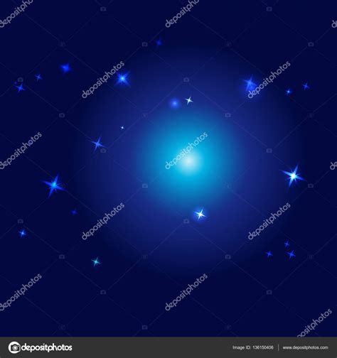 Vector Night Sky Vector Illustration Stock Vector Image By ©hanaschwarz 136150406