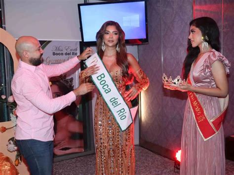 G Nesis Vera Fern Ndez Recibi Banda Como Miss Earth Boca Del R O