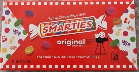 SUPPLIONLINE Smarties Candy Rolls colorful and tangy taste available in
