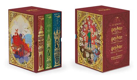 Harry Potter Books 1 3 Boxed Set Minalima Editions Rowling J K Minalima Design Amazon