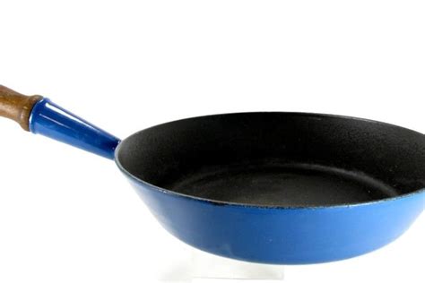 Blue Le Creuset Skillet 24