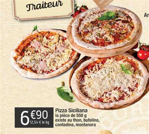 Promo Pizza Siciliana Chez Cora Icatalogue Fr