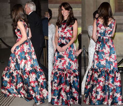 Kate Middleton Wows In Floral Erdem Gown Floral Dress Maxi Dress Silk