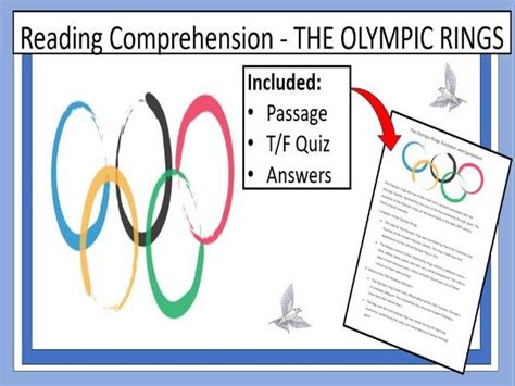 OLYMPICS 2024-COMPREHENSION- OLYMPIC RINGS EVOLUTION & SYMBOLISM | Teaching Resources