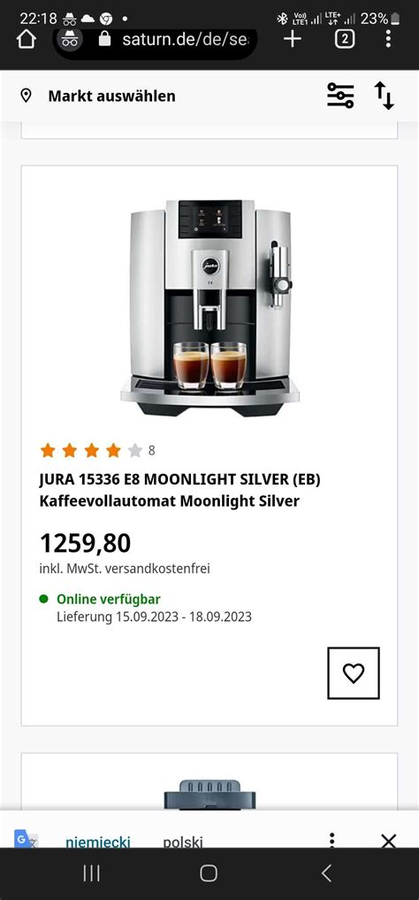 Sprzedam Now Jura E Eb Moonlight Silver Gwarancja Aziec Olx Pl