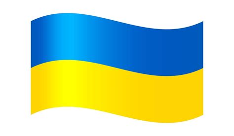 Drapeau National De Lukraine Drapeau Ukrainien Isolé Illustration