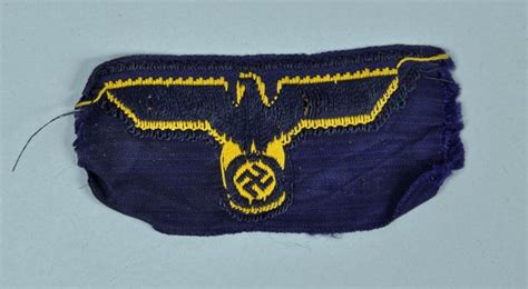 Regimentals German Wwii Kriegsmarine Bevo Woven Cap Eagle