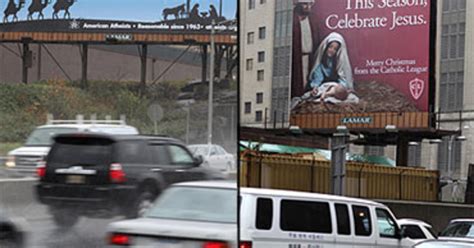 Holiday Billboard Battle Catholics Vs Atheists Cbs News