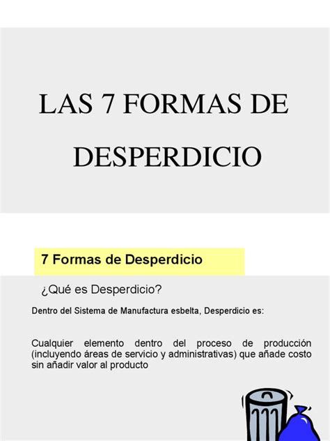 Pdf 7 Formas Del Desperdicioppt Dokumentips