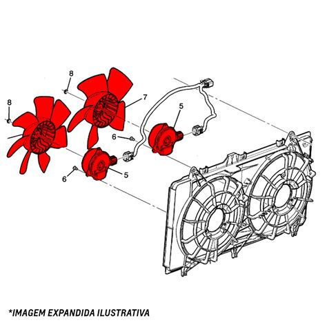 Motor Eletro Ventoinha Do Radiador Ar Condicionado Pecas Genuinas