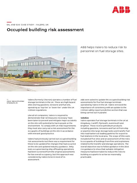 Occupied Building Risk Assessment Cas149a Pdf Hazards Emergency