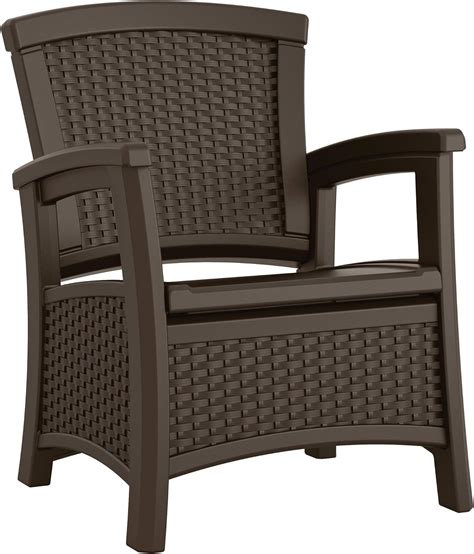 Suncast Elements Club Chair With Storage Java Amazon Ca Patio