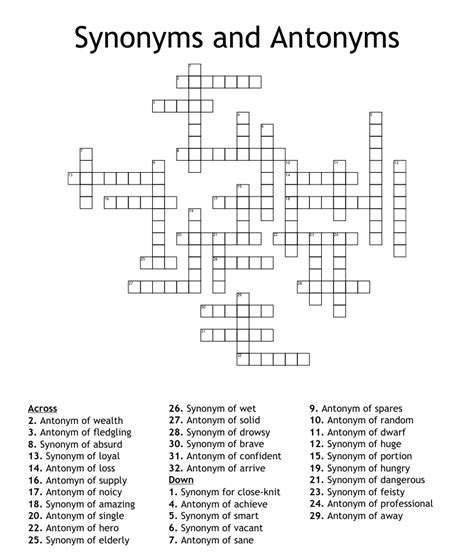 Synonyms Antonyms Word Search Wordmint