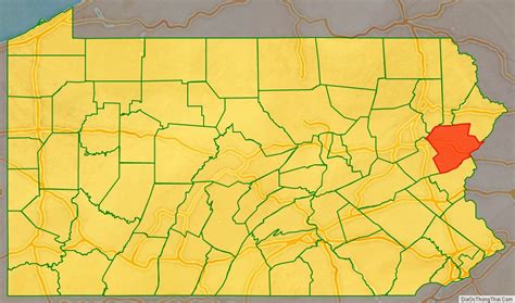 Map of Monroe County, Pennsylvania - Thong Thai Real