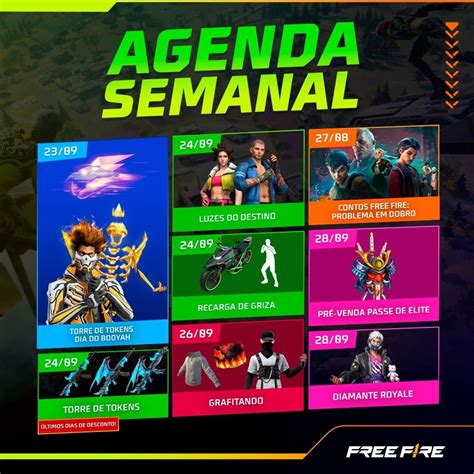 Agenda Semanal Veja Os Pr Ximos Eventos Do Free Fire A