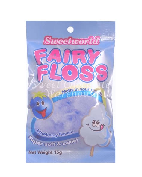 Fairy Floss Blueberry Flavour 15g Sweet Chocolate Warehouse