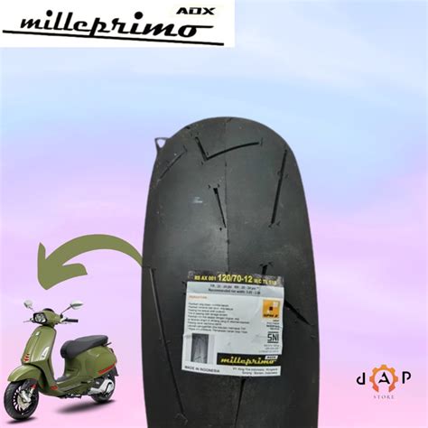 Jual Ban Motor Vespa Ring Adx Soft Compound Tubeless