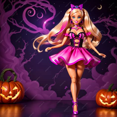 Premium AI Image | An incredibly cute barbie girl wearing a colorful ...