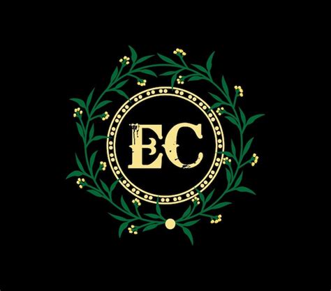 Design De Logotipo De Letra Ec Um C Rculo Ec Em Forma De C Rculo E