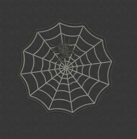 Spider Web Embroidery Design Spider Embroidery Design Etsy