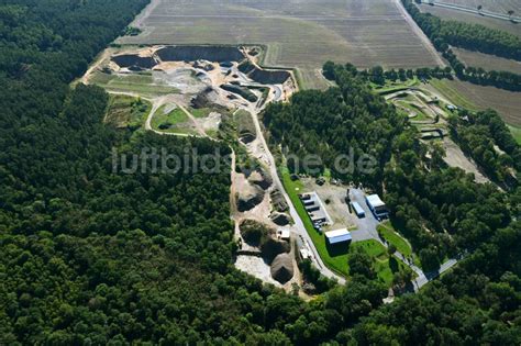 Vellahn Von Oben Kies Tagebau In Vellahn Im Bundesland Mecklenburg