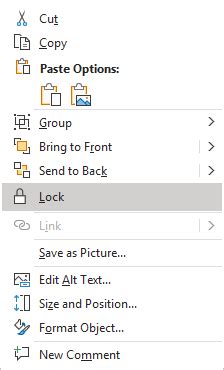 How To Lock Objects From Moving And Resizing In Powerpoint Microsoft