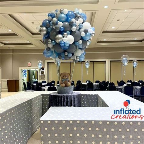 Organic Balloon Hot Air Baby Shower Teddy Bear Centerpiece Artofit