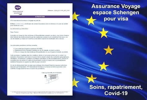 Assurance Voyage Europe Visa Schengen