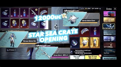 New Akm Glacier Crate Opening Star Sea Crate Opening Bgmi New