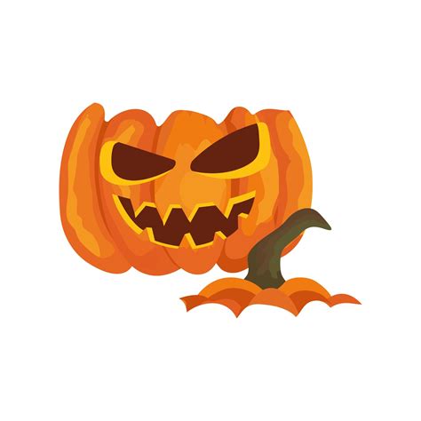 halloween broken pumpkin isolated icon 3180012 Vector Art at Vecteezy