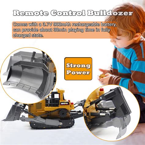 Buy Dollox Remote Control Bulldozer 116 Rc Front Loader Tractor Toy 2