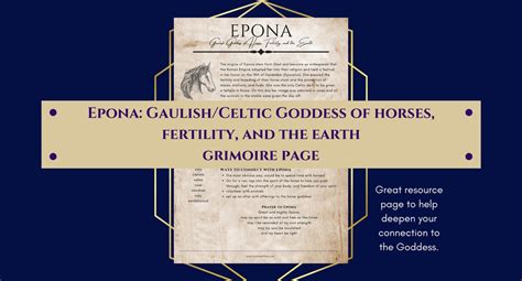 Epona Gaulish Celtic Goddess Of Horses Fertility And The Earth