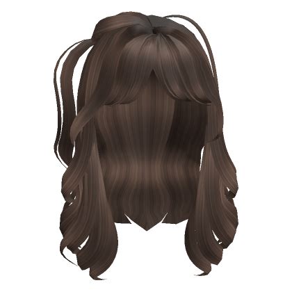 Wavy Side Pigtail Hair Brown Roblox Item Rolimon S