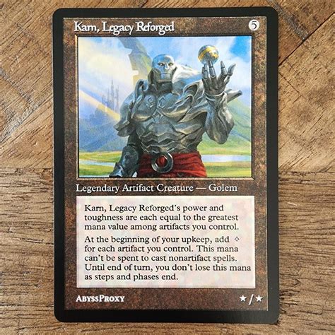 Karn Legacy Reforged A Mtg Abyss Proxy Shop Enhance Your