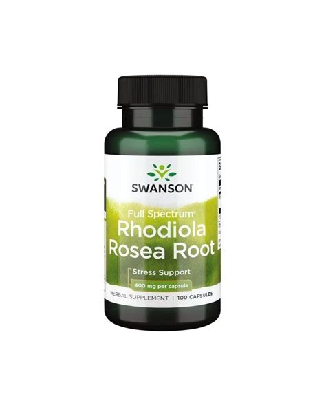 Full Spectrum Rhodiola Rosea Root 400 Mg 100 Cápsulas Swanson