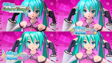 Systematic Love Project Diva Pv Comparison Future Tone Mega Mix